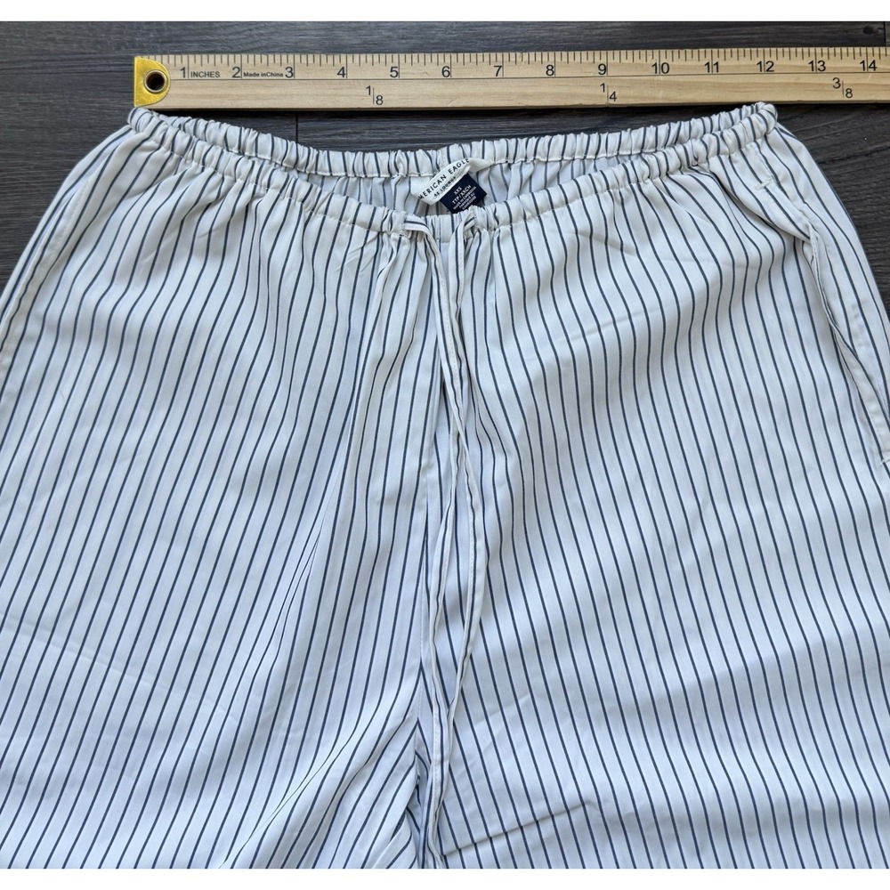 SOLD
Wide Leg PJ Pant Stripe Pockets Y2K Inspired XXS Oversized Cappuccino - Picture 6 of 11
